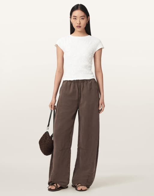 AllSaints - Luna - T-shirt effet froissé - Blanc, 2 de 6