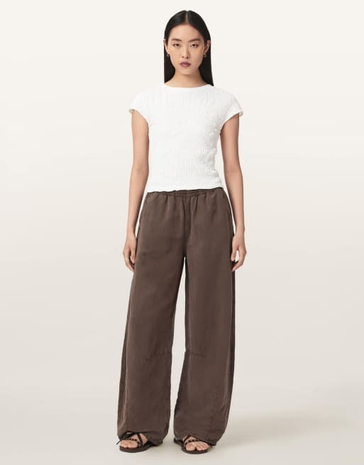 AllSaints - Luna - T-shirt effet froissé - Blanc, 5 de 6