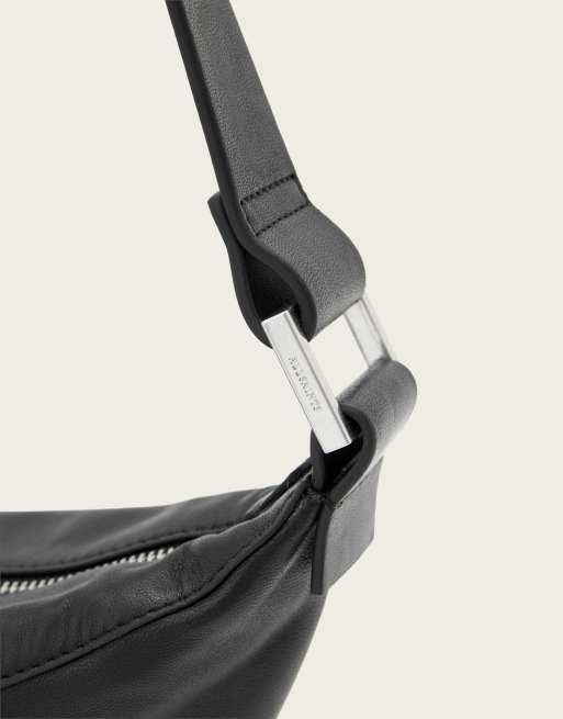 AllSaints – Luna – Umhängetasche in Schwarz/Silber, 5 von 6