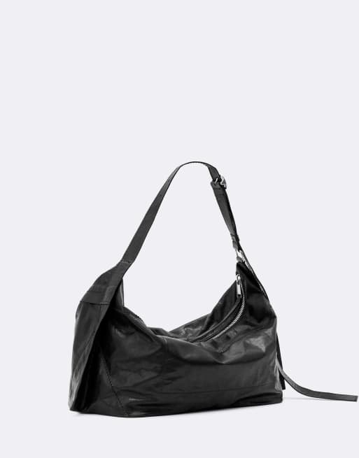 AllSaints Lutece duffle negro, 4 de 4