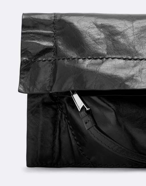 AllSaints Lutece pochette pliée noire, 2 de 3