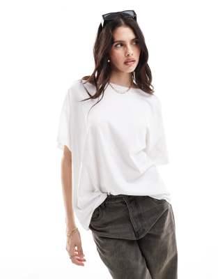 AllSaints - Lydia - Oversize-T-Shirt in Weiß