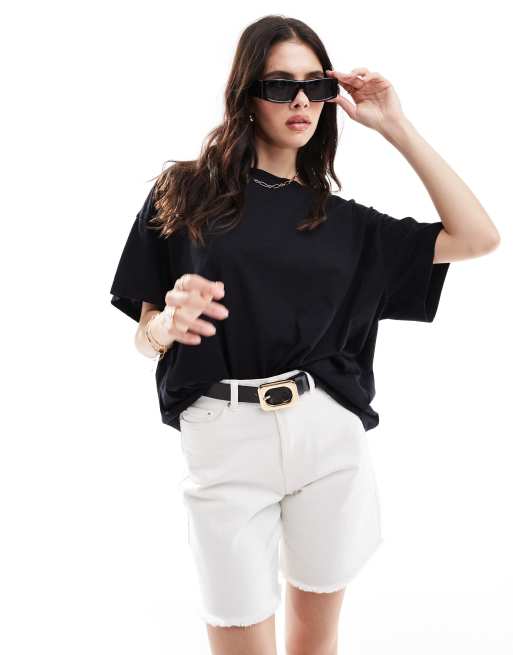 AllSaints - Lydia - T-shirt oversize nera