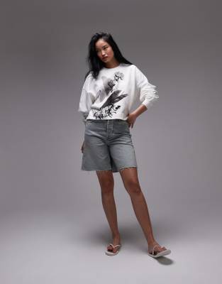 lyss lila sweat in chalk white