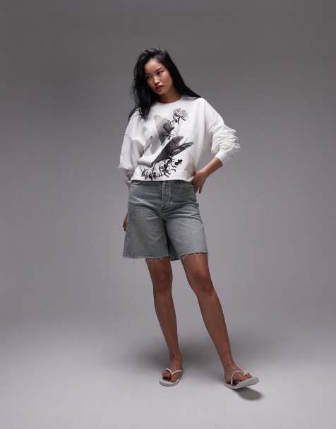 Allsaints lyss lila sweat in chalk white - view 1