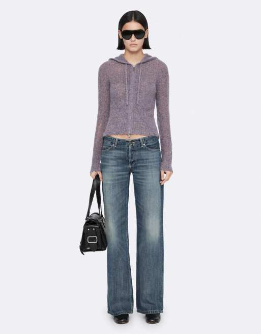 AllSaints Mabel hoodie in lila, 6 van 7