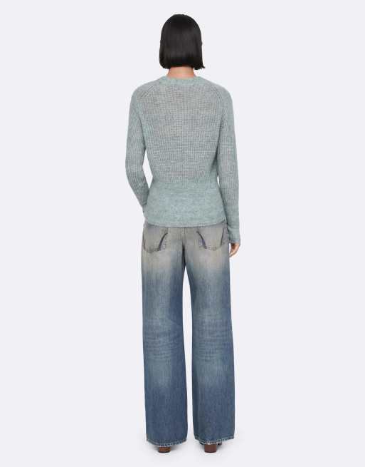 AllSaints Mabel pull bleu pâle, 4 de 7