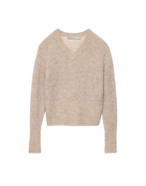 AllSaints Mabel trui in kiezelgrijs - view 1