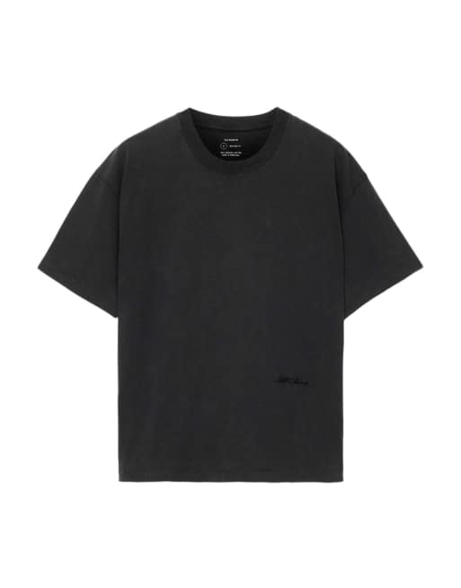 AllSaints Maddox t-shirt à manches courtes col rond noir délavé, 7 de 7