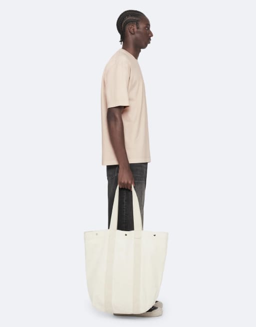AllSaints Maddox t-shirt à manches courtes col rond taupe blanc, 7 de 7