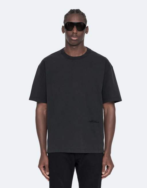 AllSaints Maddox t-shirt à manches courtes ras de cou noir délavé, 5 de 7