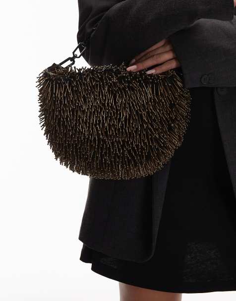 AllSaints - Madea - Tas met ketting en kralen in goud - view 1