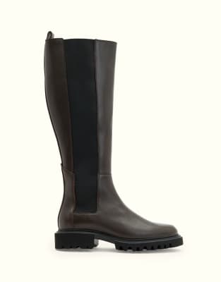 AllSaints - Maeve - Stiefel in Braun-Brown
