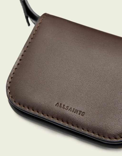 AllSaints – Maeve – Umhänge-Kartenetui in Schlammbraun, 6 von 6