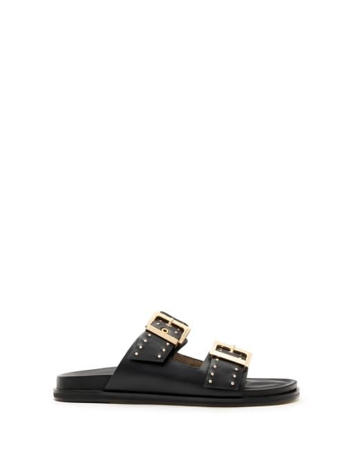 AllSaints - Magda - Sandalen met studs in zwart