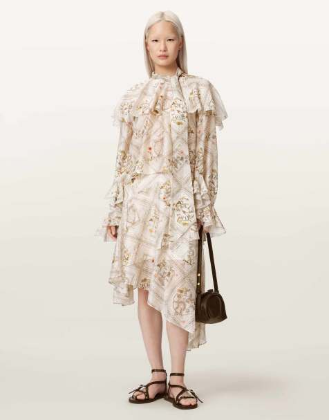 AllSaints - Manoy - Falda blanco hueso caramelo - view 1