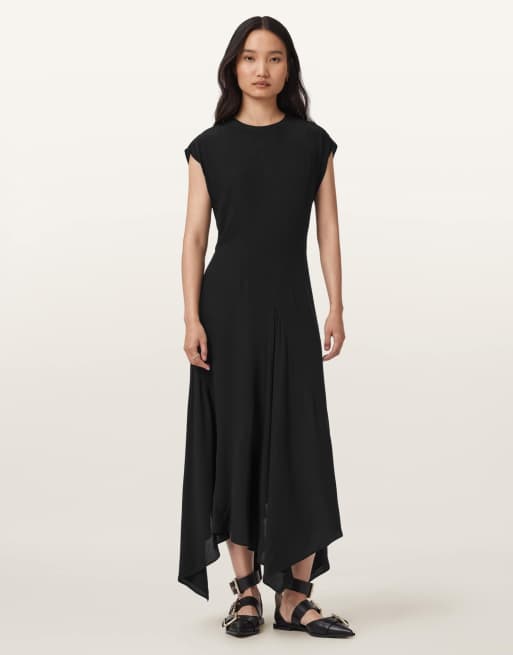 AllSaints – Marilka – Kleid in Schwarz