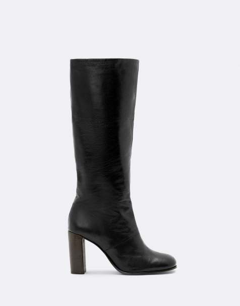 AllSaints Marisa hoge laars in zwart - view 1