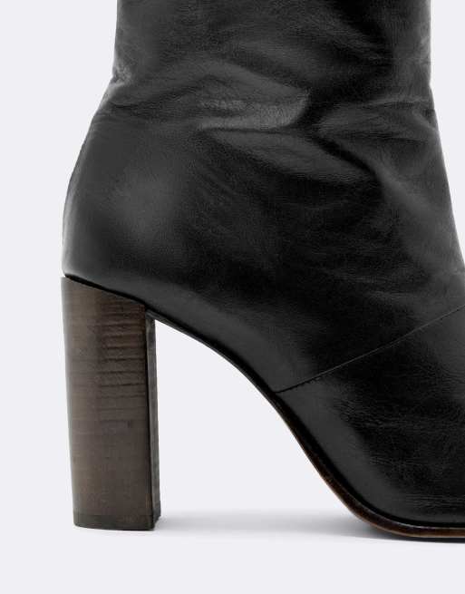 AllSaints Marisa hoge laars in zwart, 4 van 4