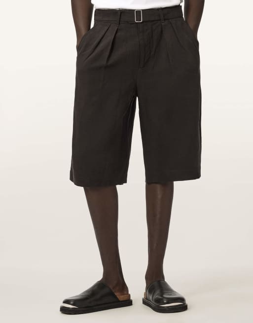 AllSaints – Marko – Shorts in Kohlschwarz, 4 von 7