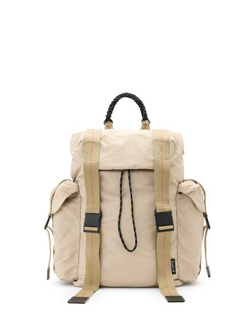 AllSaints - Mars - Sac à dos avec cordon - Kaki clair
