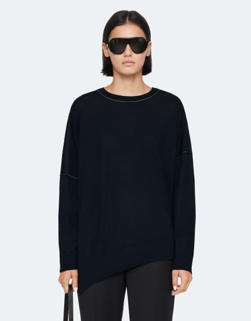 AllSaints Martel Pullover in Marineblau, 4 von 6