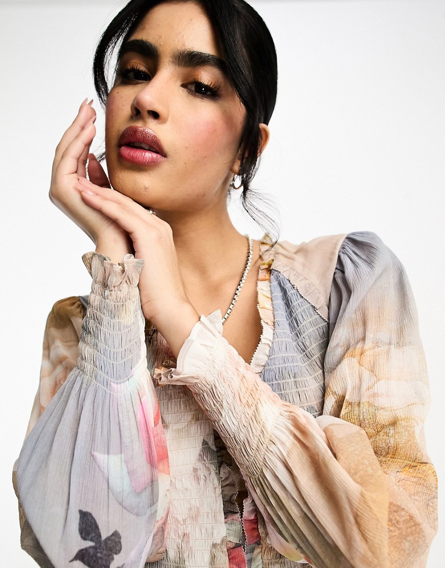 Maya Rosalia - Top multicolore-Nero - AllSaints Camicia donna  - immagine2