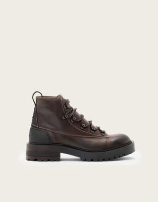 Allsaints Mccoy hiking boot in brown