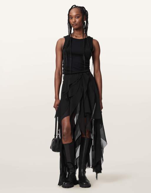 AllSaints - Melody - Rok in zwart, 6 van 6
