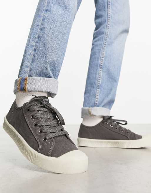 AllSaints Mem low top trainers in grey