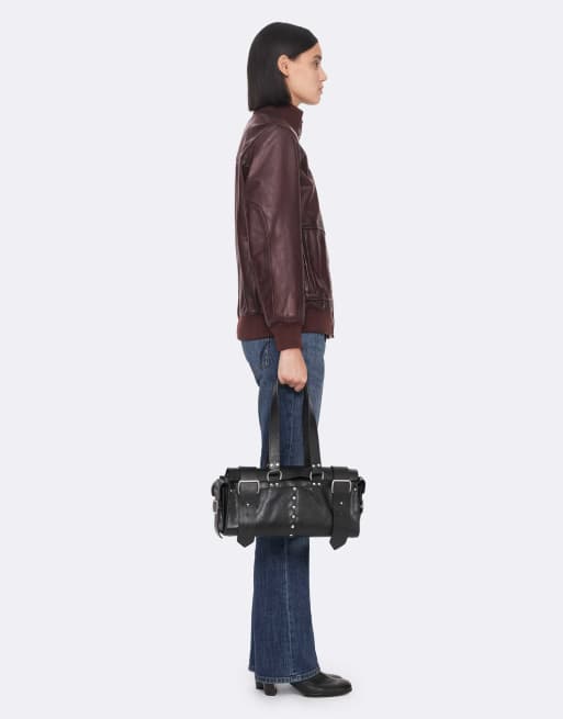 AllSaints - Memphis - Jack in bordeauxrood, 6 van 6