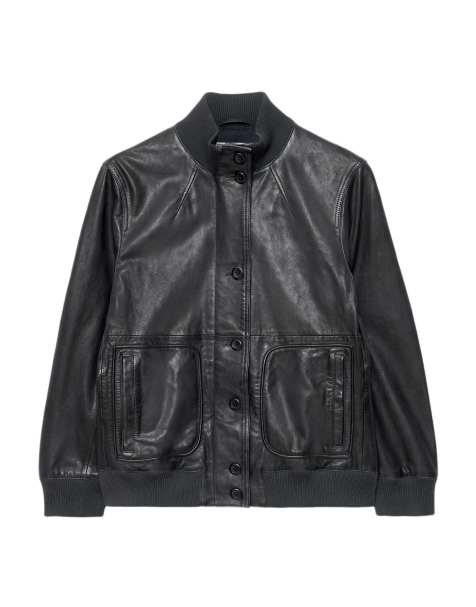 AllSaints Memphis jack in marineblauw - view 1
