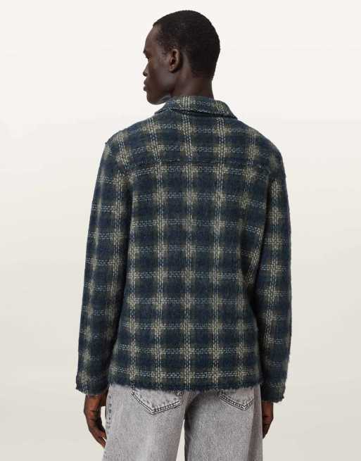 AllSaints - Menard - Cárdigan azul piedra lunar, 5 de 6