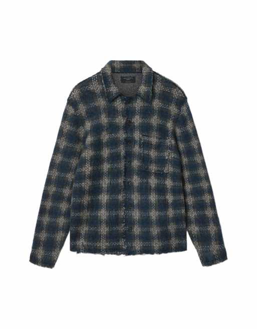 AllSaints – Menard – Strickjacke in Mondsteinblau, 2 von 6
