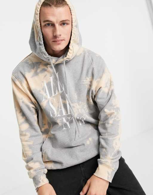 All saints grey store hoodie