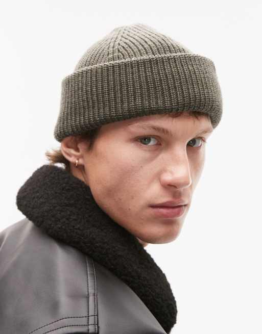 Urban Classics Unisex Fisherman Beanie In Filato Riciclato - Berretto Di Lana Morbido E Caldo, Colori Nero E Grigio Scuro - 3