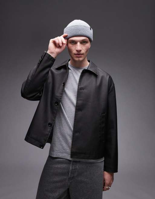 AllSaints merino wool fisherman beanie in grey ASOS