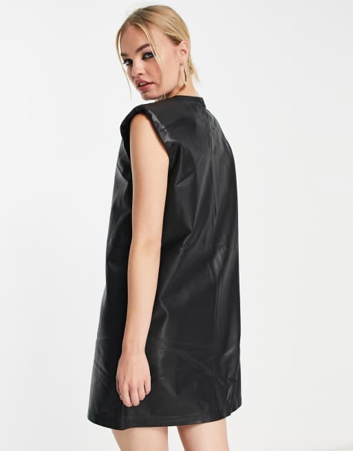 All saints outlet leather dress