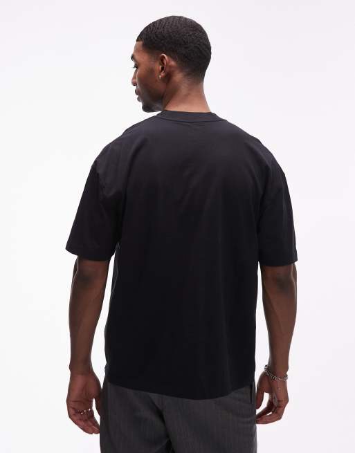 AllSaints – Mikro – T-Shirt in verwaschenem Schwarz mit mittigem Logo, 3 von 5