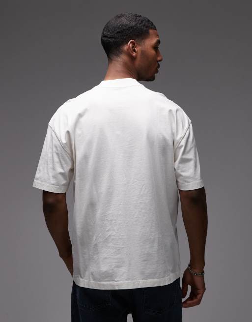 AllSaints – Mikro – Vit t-shirt med centrerad logga, 3 av 5