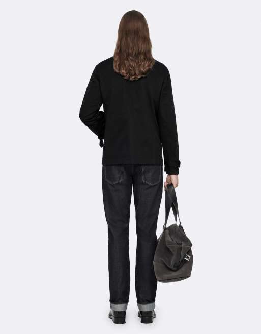 AllSaints Milford twill jack in gewassen zwart, 4 van 6