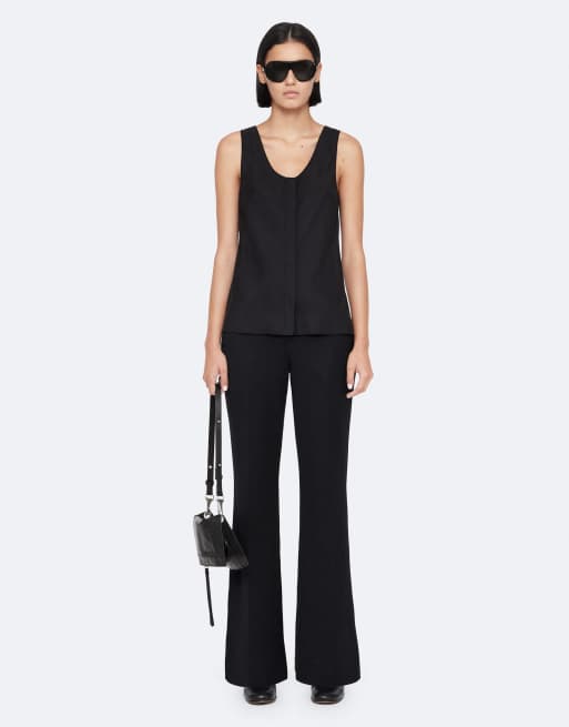 AllSaints Milla top noir, 2 de 7