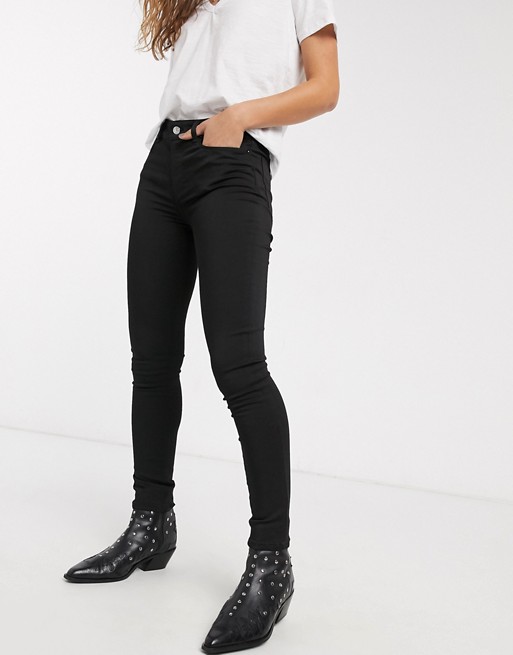 AllSaints miller skinny jean in black