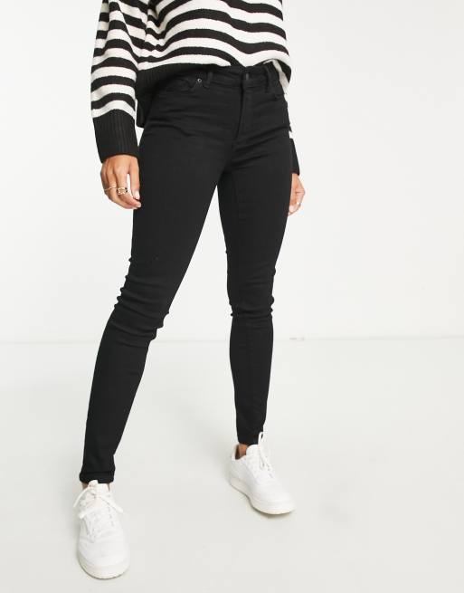 AllSaints Miller skinny jeans in black | ASOS