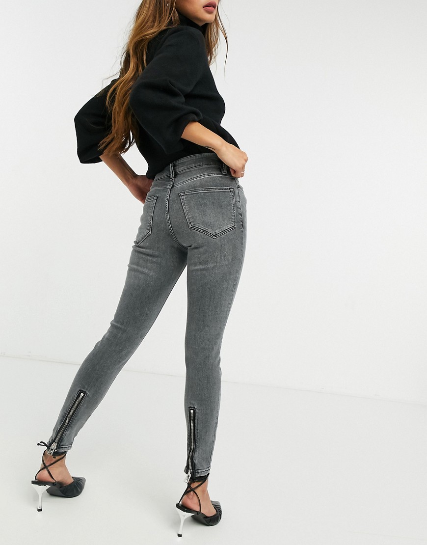 AllSaints - Miller - Skinny jeans in vintage zwart