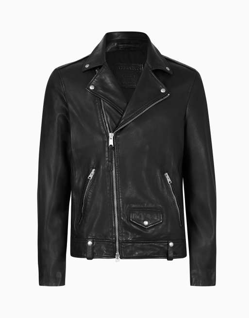 AllSaints - Milo - Blouson style motard - Noir, 3 de 4