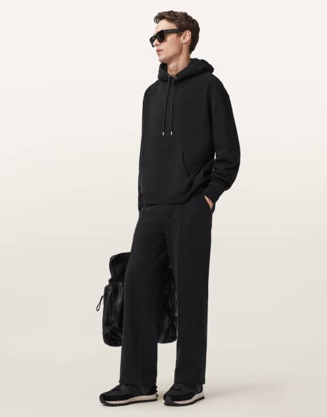 AllSaints – Milo – Jogginghose in Tiefschwarz - view 1