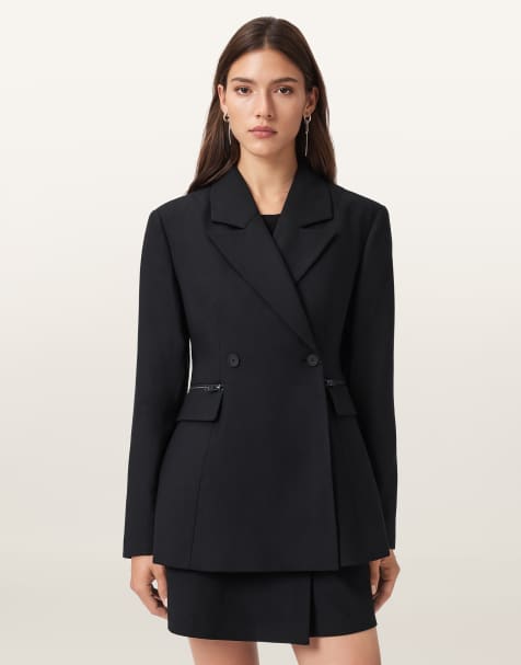 AllSaints – Mimmie – Blazer in Schwarz - view 1