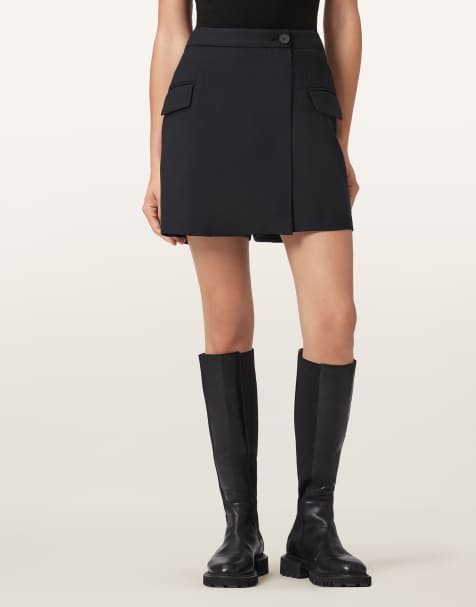 AllSaints – Mimmie – Skort in Schwarz - view 1