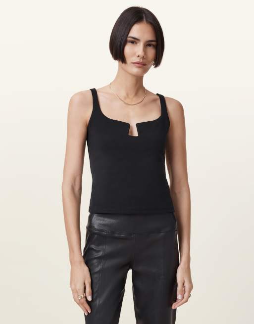 AllSaints - Mio - Cami in zwart